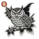 owl tattoo design idea