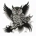 owl tattoo design idea