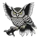 owl tattoo design idea