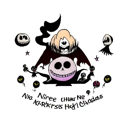 Nightmare before Christmas tattoo design idea