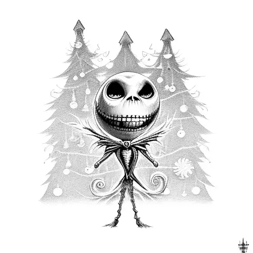 Nightmare before Christmas tattoo design idea