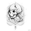 persona en la oscuridad  tattoo design idea