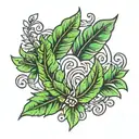 laurel wreath tattoo design idea
