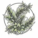 laurel wreath tattoo design idea