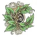 laurel wreath tattoo design idea