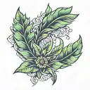 laurel wreath tattoo design idea