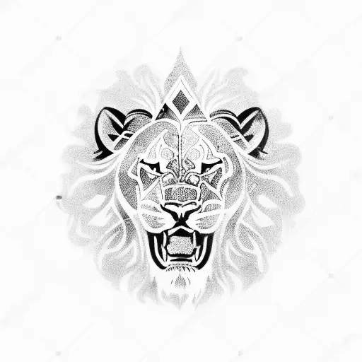 sefardita Toledo museum lion tattoo design idea