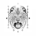 sefardita Toledo museum lion tattoo design idea