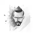 barber tattoo design idea