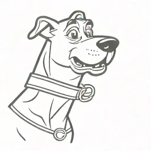 scooby doo collar tattoo design idea