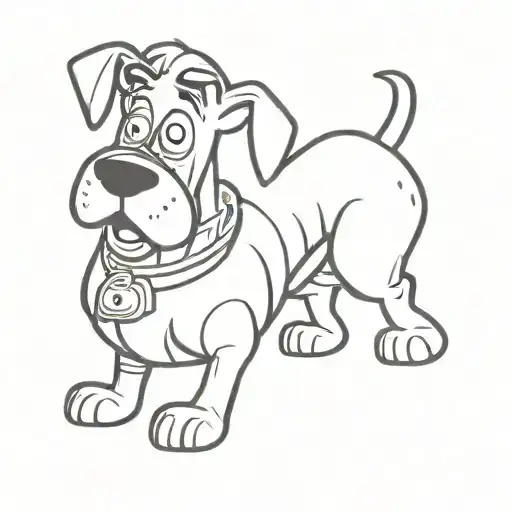 scooby doo tattoo design idea