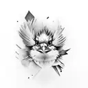 Sparrow tattoo design idea