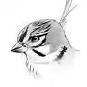 Sparrow tattoo design idea