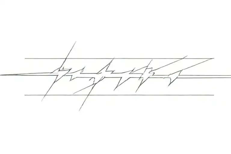 lighting bolt symbol tattoo design idea