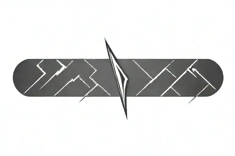 lighting bolt cartoon  tattoo design idea