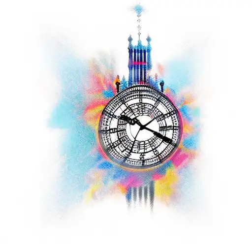 big ben tattoo design idea