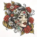 Nome Cheryl  tattoo design idea