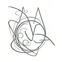 symbols "G" and "V" tattoo design idea