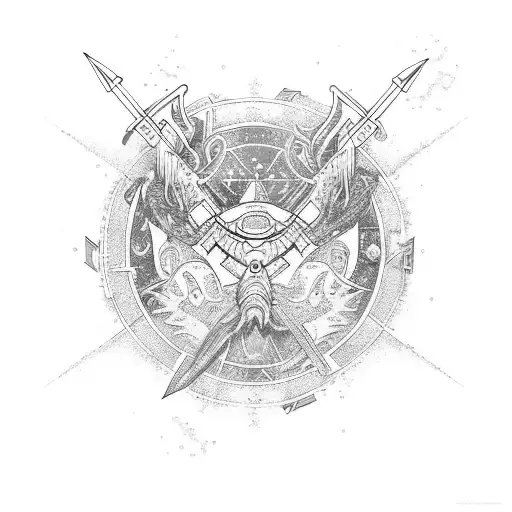 tattoo for two people in love according to the zodiac sign Sagittarius, the element fire, having met for the first time  tattoo design idea