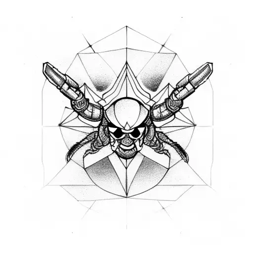 Scorpio, Cancer and Gemini star symbols tattoo design idea