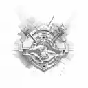 memorial for dad tattoo design idea