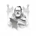 memorial for dad tattoo design idea