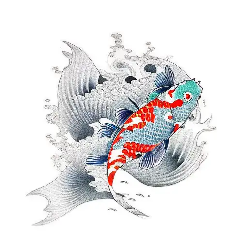 Koi Fish tattoo design idea