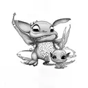 lilo and stitch  tattoo design idea