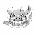 lilo and stitch  tattoo design idea