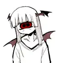 Demon face in the back  tattoo design idea