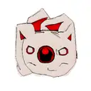 Demon face in the back  tattoo design idea