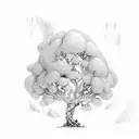 Gaelic knot tree tattoo design idea