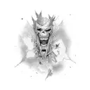 popular monster falling in reverse tattoo design idea