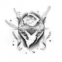 popular monster falling in reverse tattoo design idea