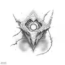 popular monster falling in reverse tattoo design idea