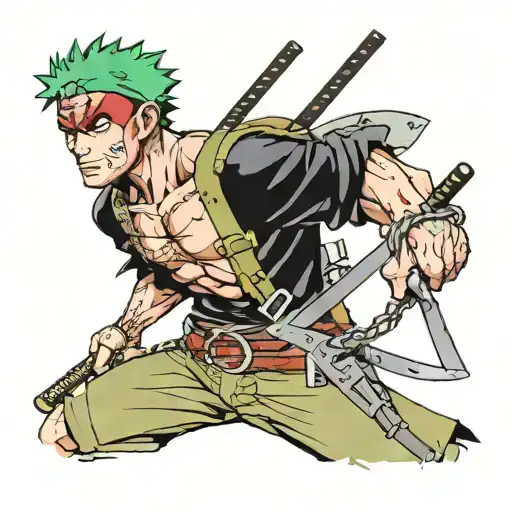 zoro one piece deadpool Ash Williams Evil Dead tattoo design idea