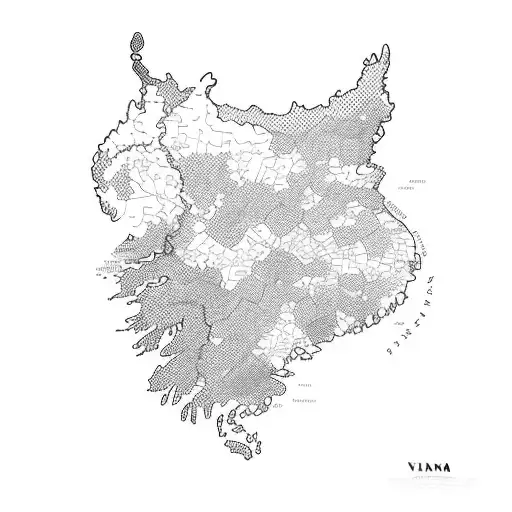 map of vietnam with a reed tattoo design idea