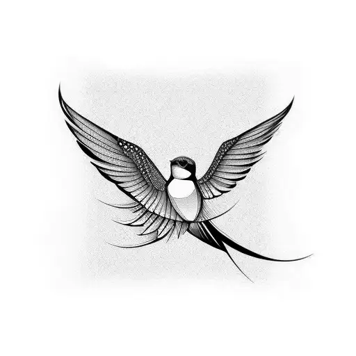 Swallow Bird tattoo design idea