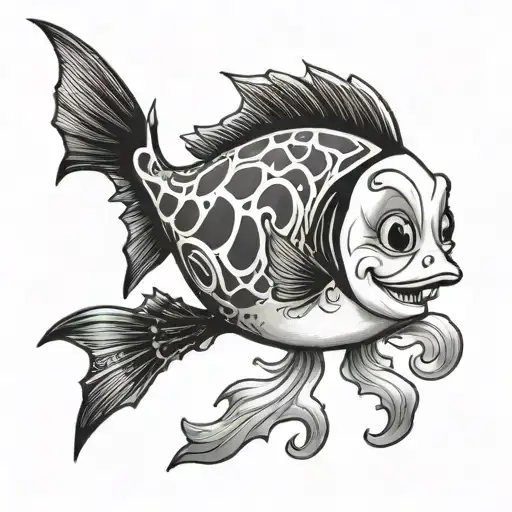 gothic baby dory just keep swimming  tattoo design idea