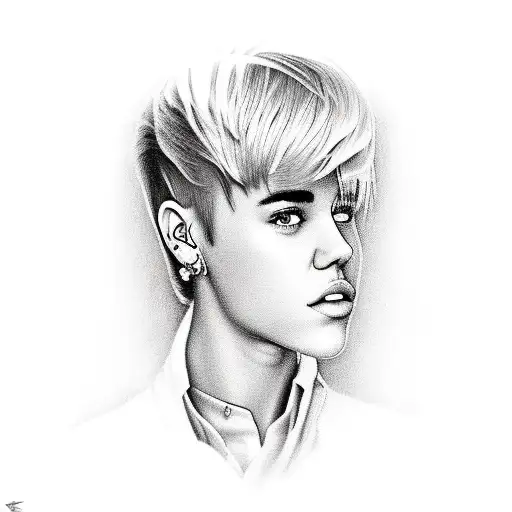 Justin Bieber  tattoo design idea