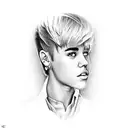 Justin Bieber  tattoo design idea