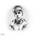 Justin Bieber  tattoo design idea