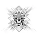 flash style gun tattoo design idea