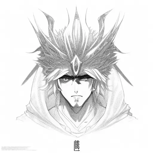 J.cole as ichigo  tattoo design idea