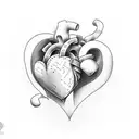 heart with a bandage.  tattoo design idea