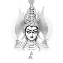 mahadev name  tattoo design idea