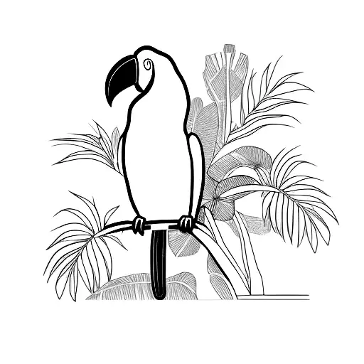 toucan tattoo design idea