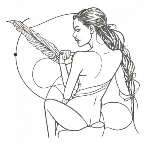 Women life freedom tattoo design idea