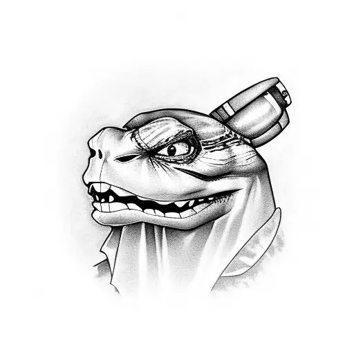 Ralph TMNT 90s movie  tattoo design idea