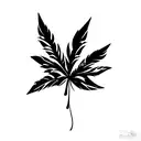 pot leaf  tattoo design idea